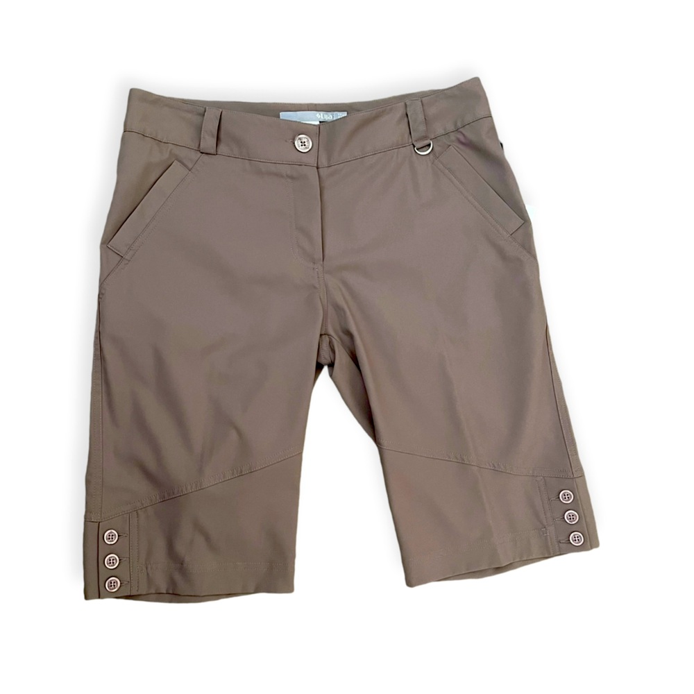 NWT Lija Women’s Mira Flight Bermuda Stretch Lightweight Golf Knee Shorts 10